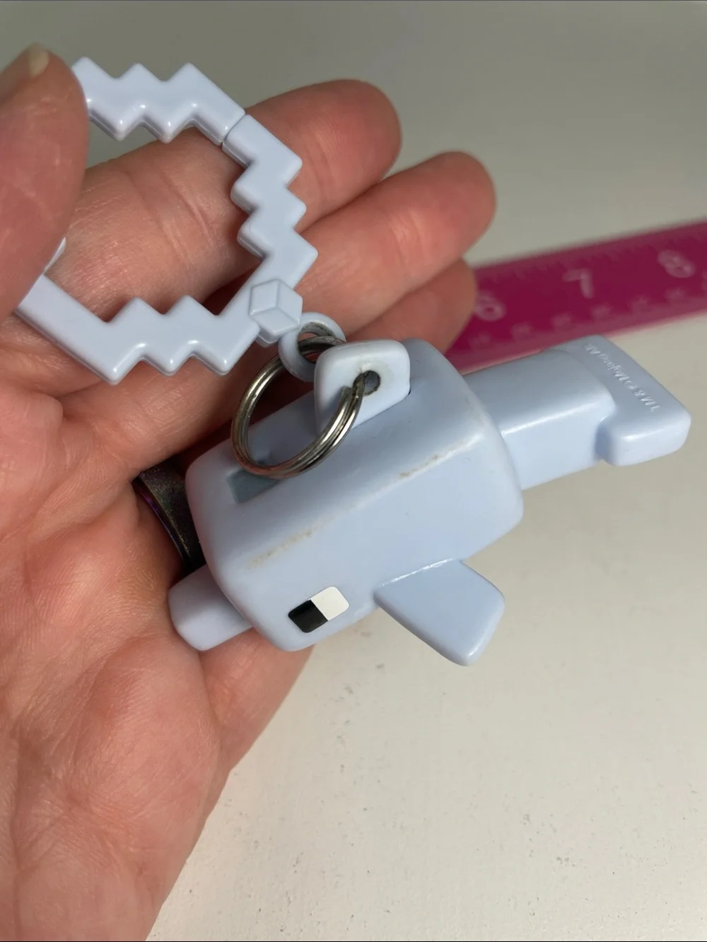 Minecraft Dolphin Bag Clip Keychain Accessory